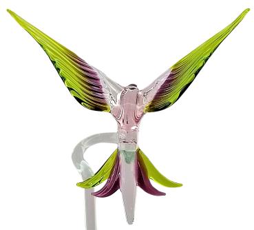 Preview: Orchideenstab - Kolibri (normale Ausführung, rosa-lila-grün)